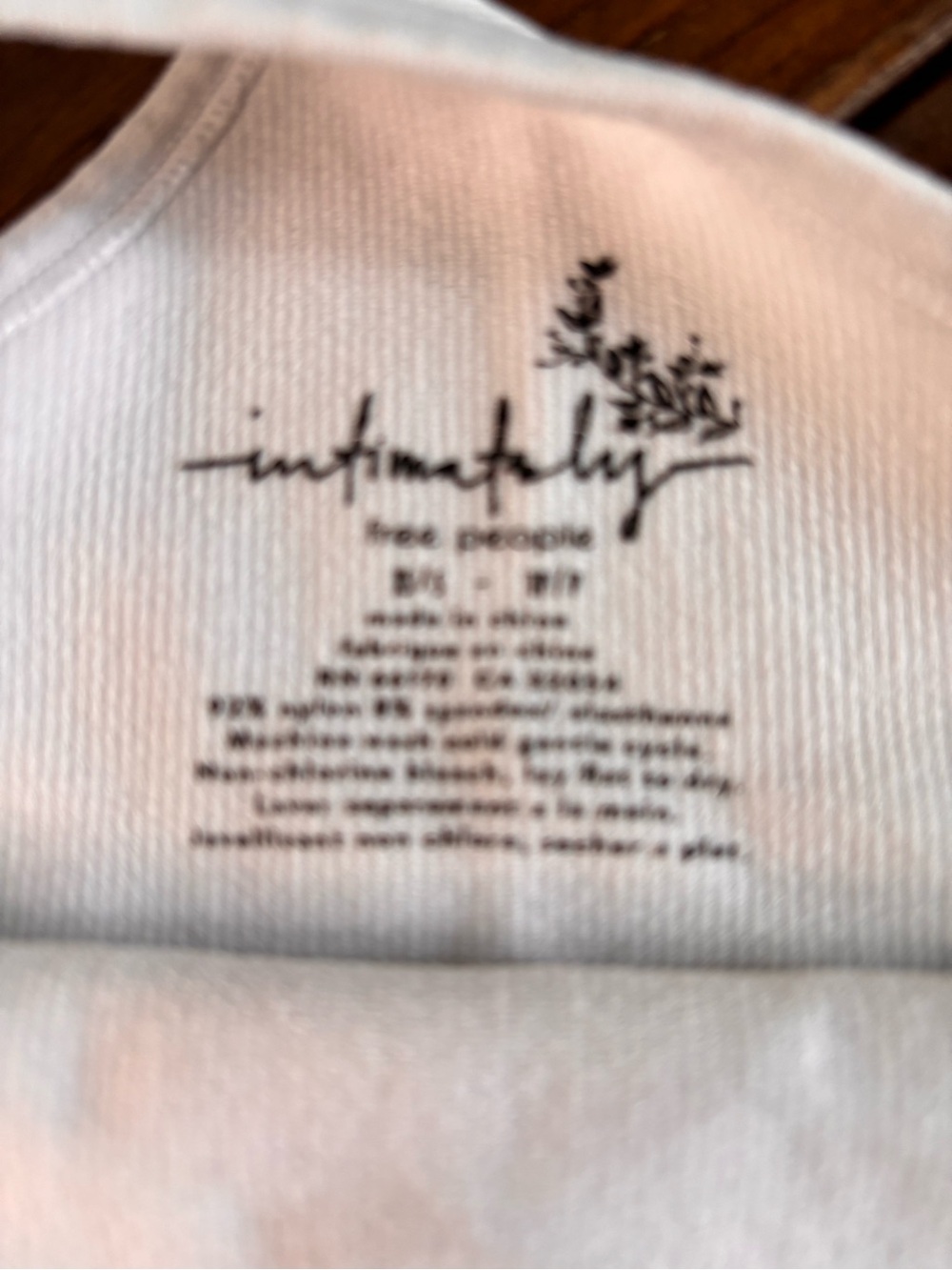 Free People Intimately Ribbed Racerback Tank White XS/S Minimalist - Picture 4 of 7